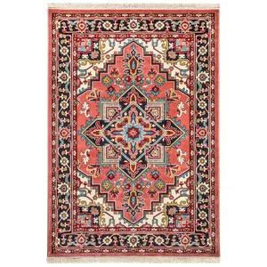 فرش ماشینی سهند مدل هریس کد P648.8J زمینه پیازی