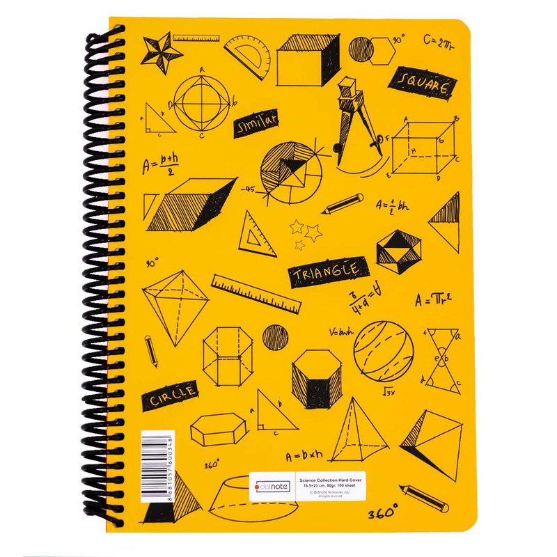 دفتر 100 برگ دات نوت مدل هندسه کد 01