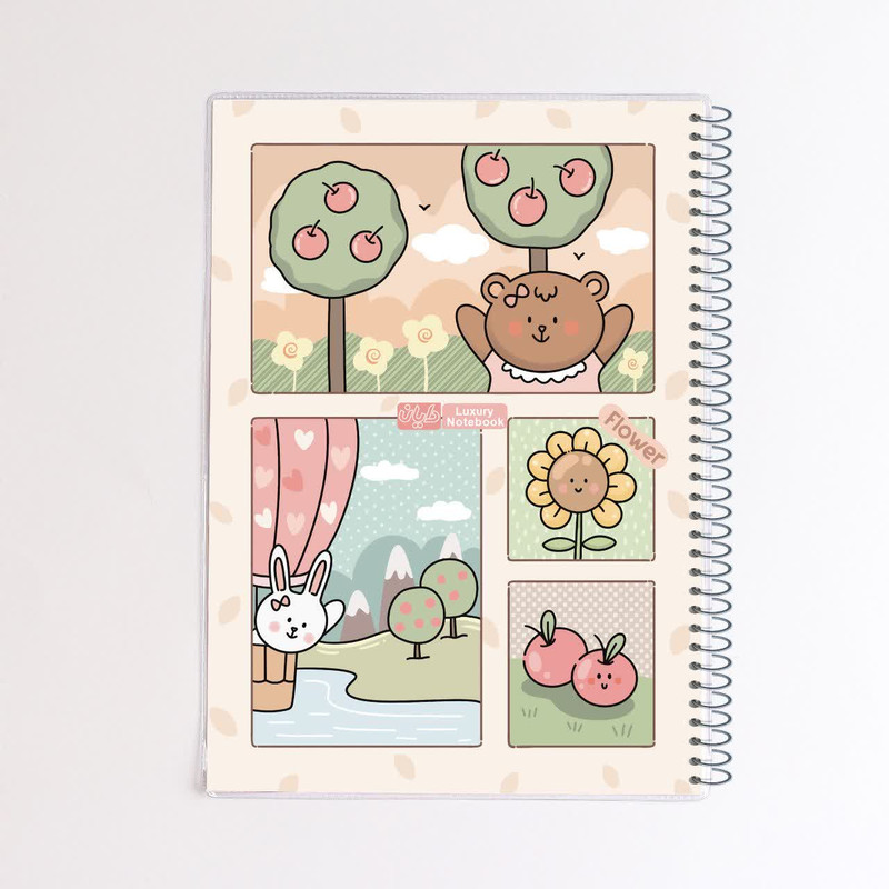 دفتر مشق ۵۰ برگ دایان مدل حاشیه دار کد ۶۴۹۴۲ بسته ۴ عددی