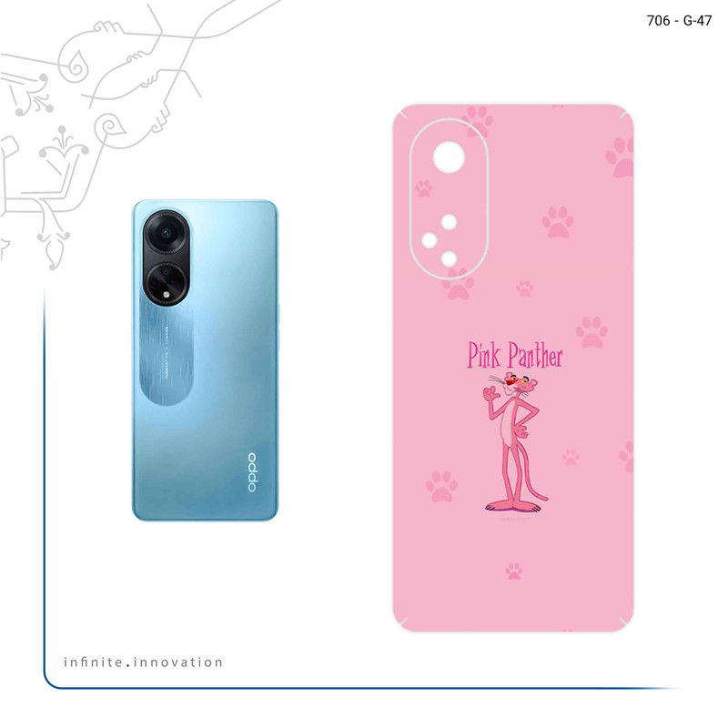 برچسب پوششی ماهوت مدل The Pink Panther مناسب برای گوشی موبایل اپو A98