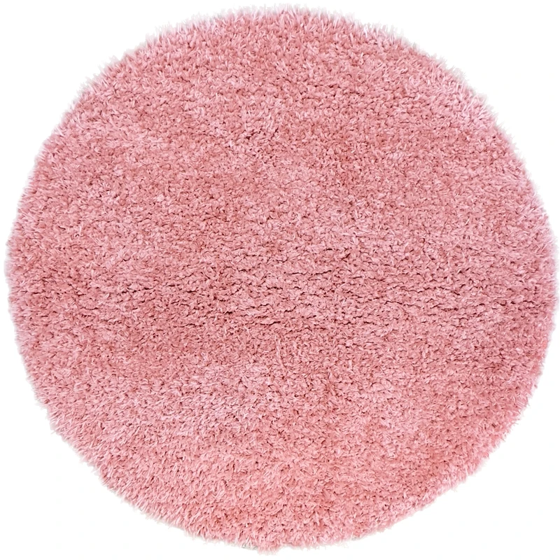 فرش ماشینی شگی مدل فلوکاتی کد1.00050 زمینه صورتی