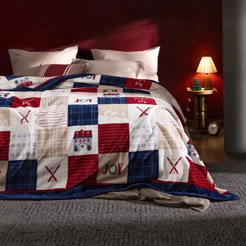 پتو 2 نفر مادام کوکو مدل Chevalz wllsoft سایز 220x200 سانتی‌متر