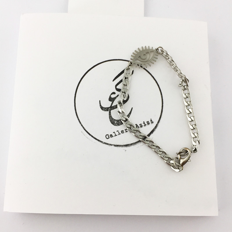 پابند زنانه گالری عزیزی طرح چشم مدل 14354