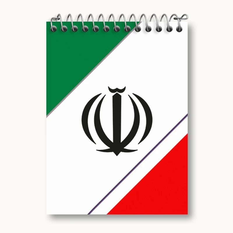 دفتر یادداشت 50 برگ خندالو مدل پرچم ایران کد 23943