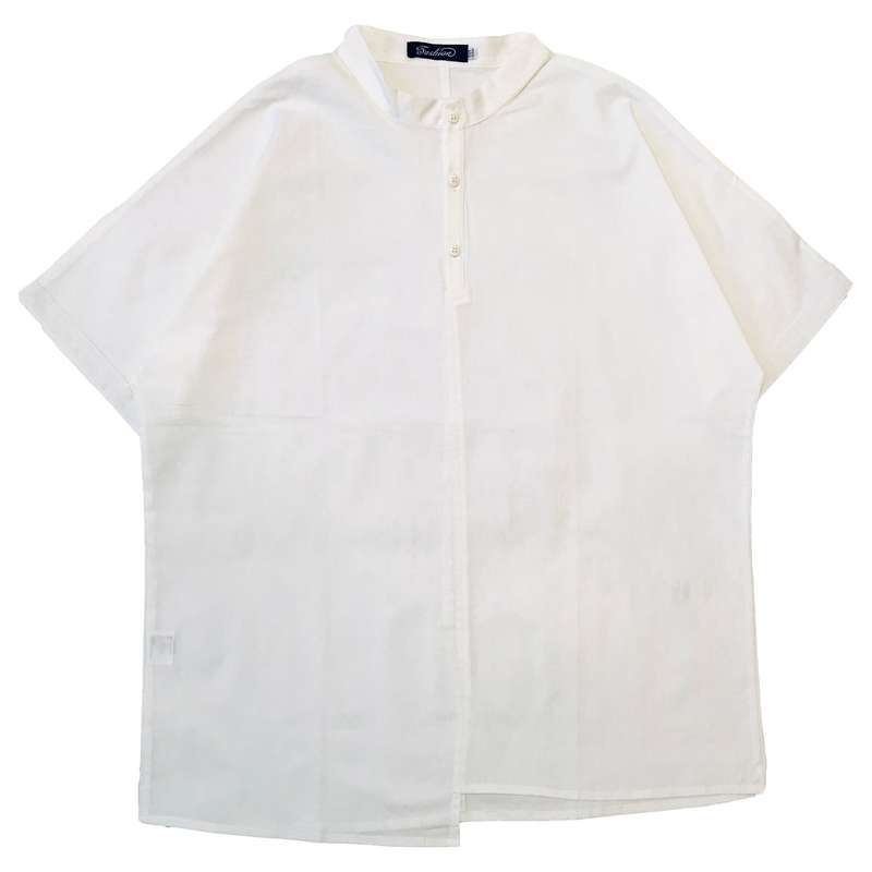 بلوز آستین کوتاه زنانه مدل ساده جلو دکمه