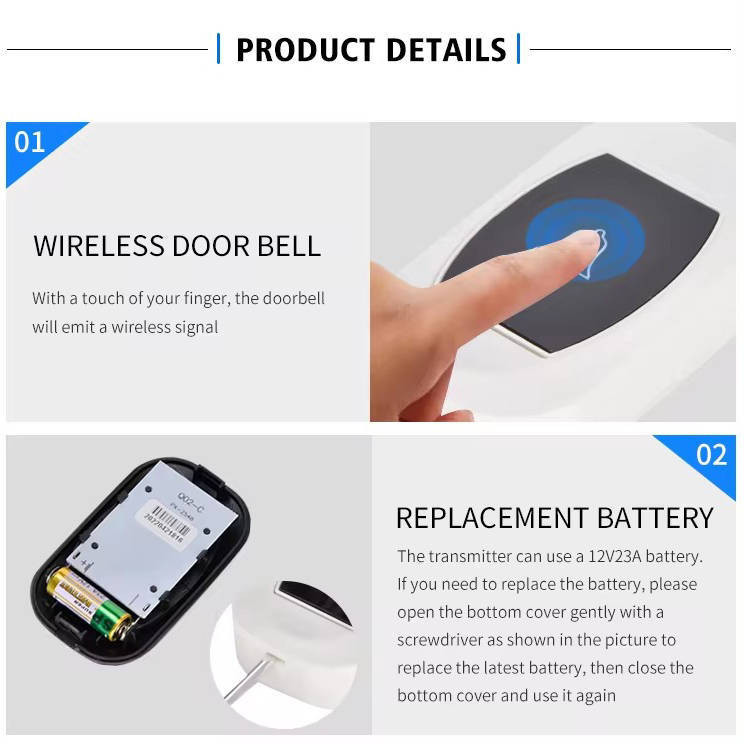 زنگ بی سیم آیبونت مدل 2R195-WW به همراه دو عدد شستی زنگ بی سیم آیبونت مدل 2R195-WW به همراه دو عدد شستی