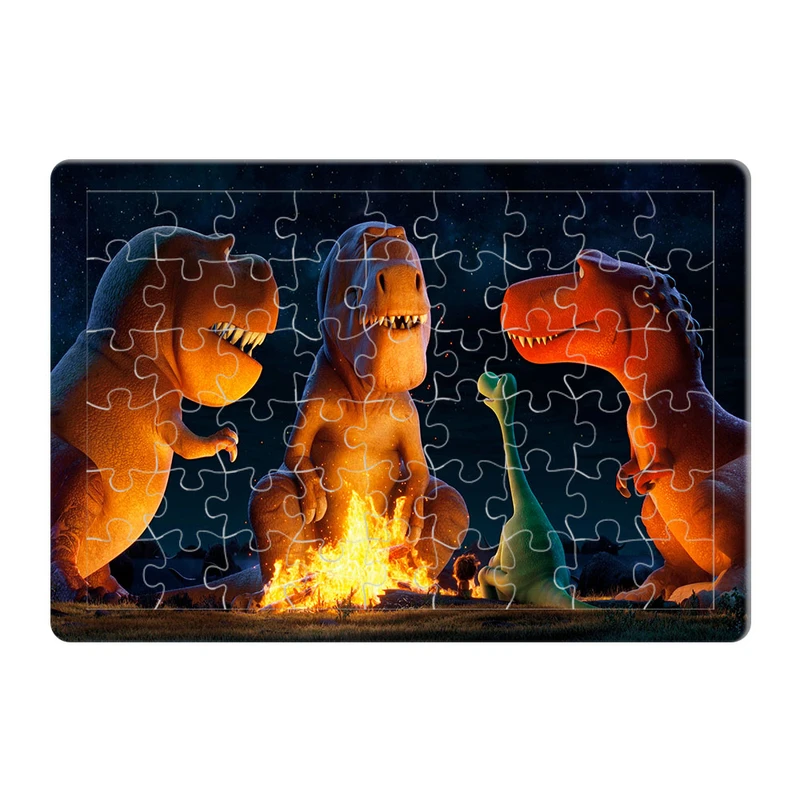 پازل 54 تکه هومرو مدل PL571 طرح انیمیشن دایناسور خوب