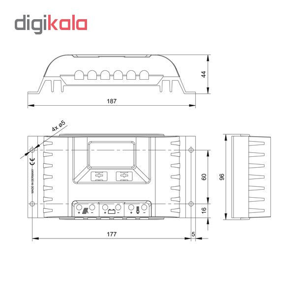 کنترل کننده شارژ خورشیدی استکا مدل PR2020