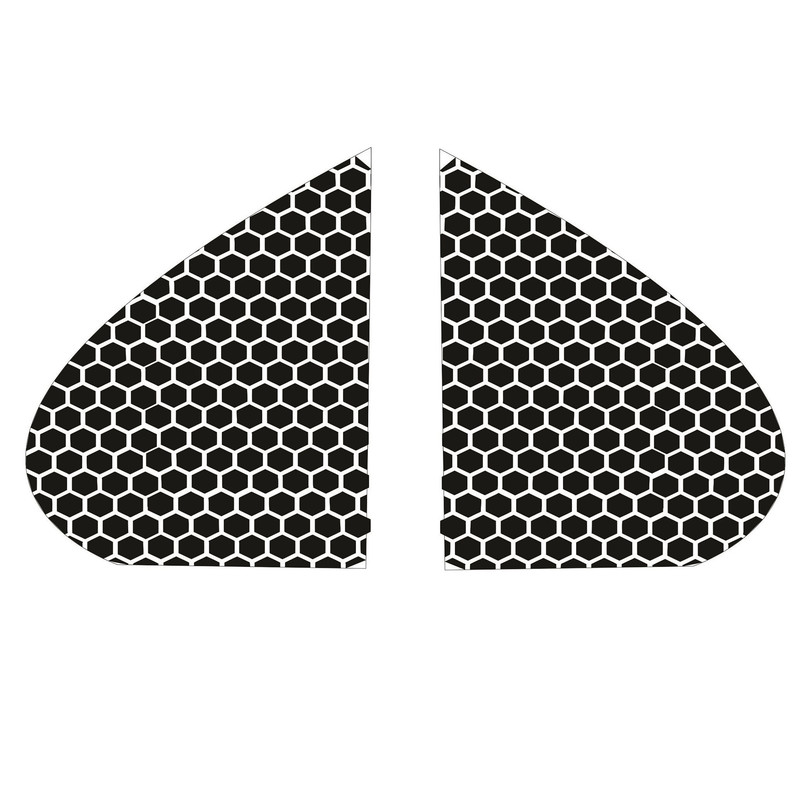 برچسب شیشه مدل لانه زنبوری ZANBOR_B مناسب برای تیبا بسته 2 عددی