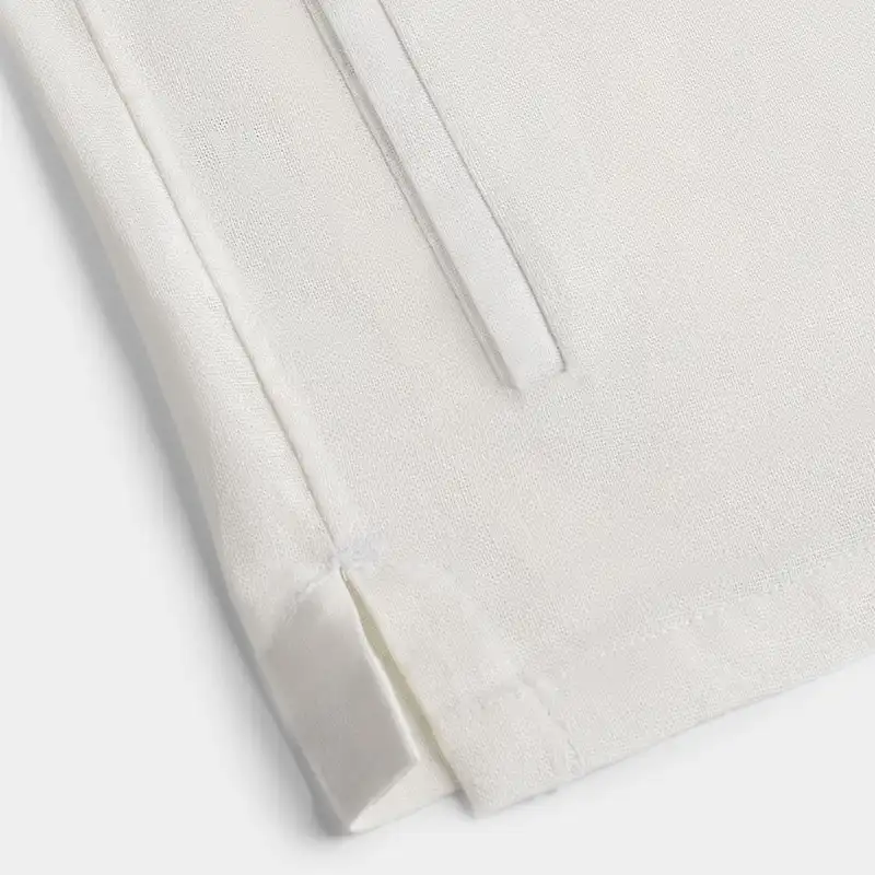 پیراهن آستین بلند مردانه کروم مدل دو جیب لینن 2413905