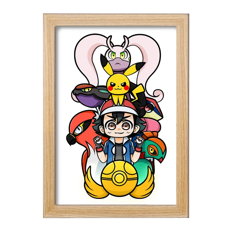 تابلو خندالو مدل انیمه پوکمون (Pokemon) کد F2233