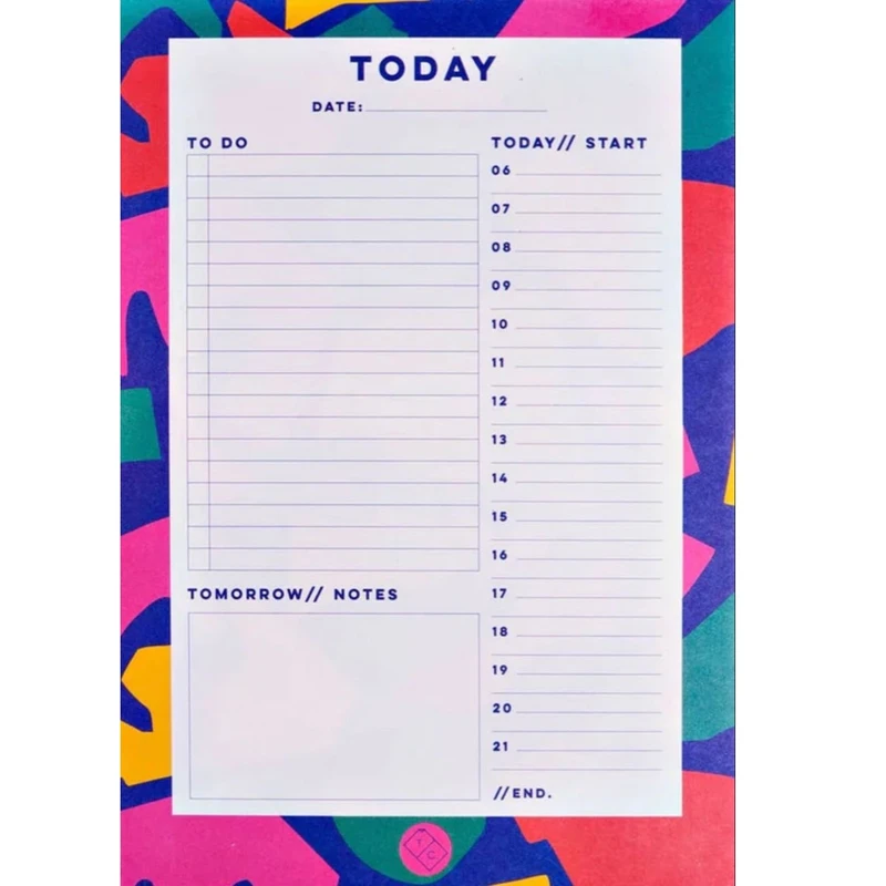 کاغذ یادداشت A5 مدل planner to do list کد 982 مجموعه 30 عددی