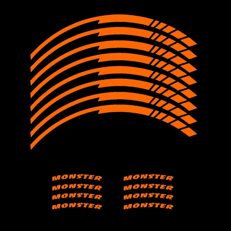 برچسب رینگ موتور سیکلت کد 17 مجموعه 16 عددی