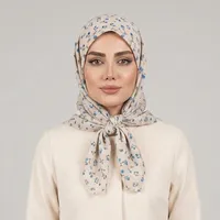 مینی اسکارف زنانه مدل نخی شکوفه ریز گلدار