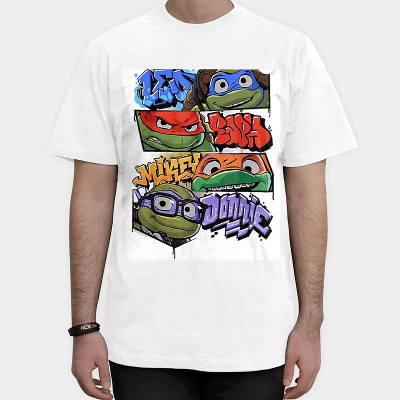 تیشرت آستین کوتاه مردانه مدل لاکپشت های نینجا