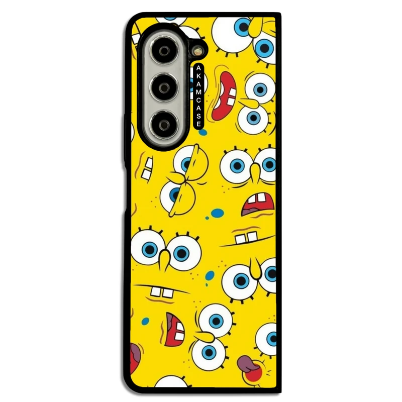 کاور آکام مدل AMC-WSGZFOLD5-SPONGE BOB5 مناسب برای گوشی موبایل سامسونگ Galaxy Z Fold 5