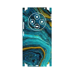MAHOOT Turquoise marblewith golden streaks-FullSkin Cover Sticker for Xiaomi Poco C75