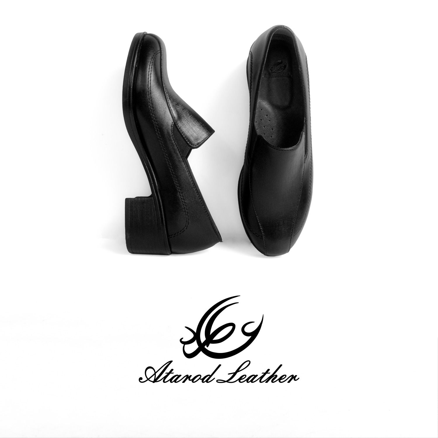 کفش زنانه چرم عطارد مدل چرم طبیعی کد SH386 -  - 5