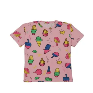 تی شرت آستین کوتاه زنانه  طرح بستنی