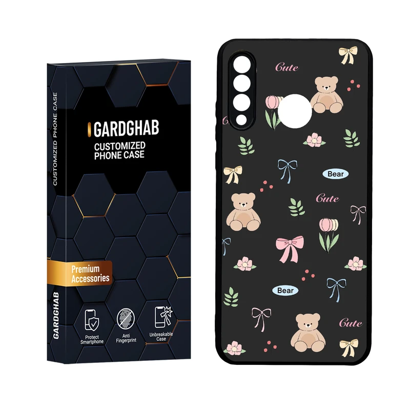  کاور گارد قاب مدل دور ژله ای پشت گلس فانتزی مناسب برای گوشی موبایل هوآوی P30 Lite