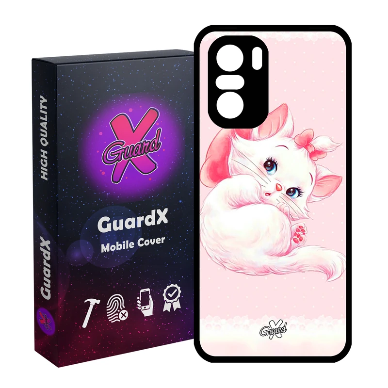 کاور گارد ایکس طرح Cat مدل Glass10219 مناسب برای گوشی موبایل شیائومی Poco F3/MI 11X/MI 11X Pro/Redmi K40/K40 Pro