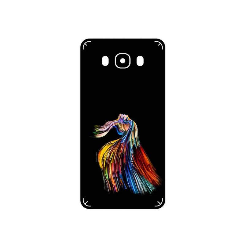 برچسب پوششی ماهوت مدل Rainbow Hair Digital Art مناسب برای گوشی موبایل سامسونگ Galaxy J7 2016