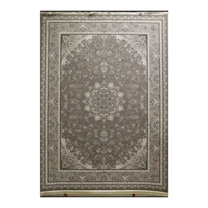 فرش ماشینی 1500 شانه زمینه طوسی حاشیه طوسی مدل 1508