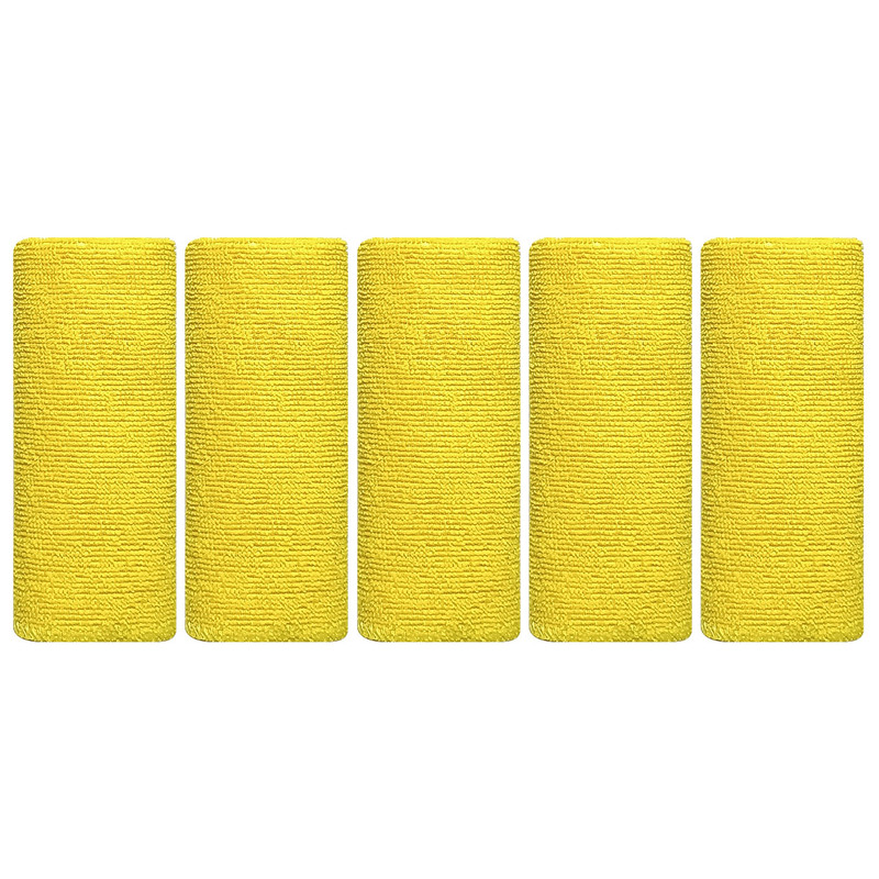 دستمال نظافت خودرو بی تی مدل میکروفایبر کد 25x25Ye5 بسته 5 عددی