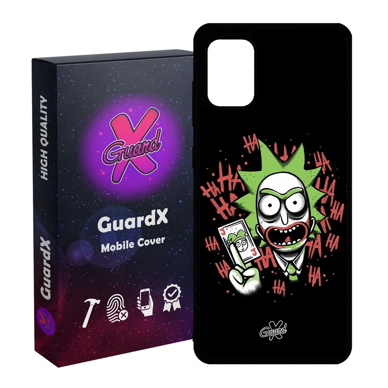 کاور گارد ایکس طرح Rick and Morty مدل Glass10151 مناسب برای گوشی موبایل سامسونگ Galaxy A31