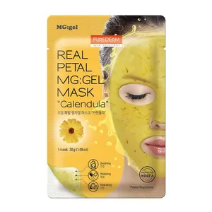 ماسک صورت پیوردرم  سری REAL PETAL GEL MASK مدل Calendula وزن 30 گرم