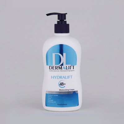 کرم مرطوب کننده دست و صورت درمالیفت مدل Hydralift مناسب پوست‌های خشک حجم 400 میلی‌لیتر