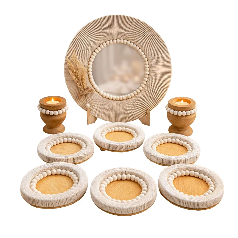 مجموعه ظروف  9 پارچه هفت سین مدل مکرومه