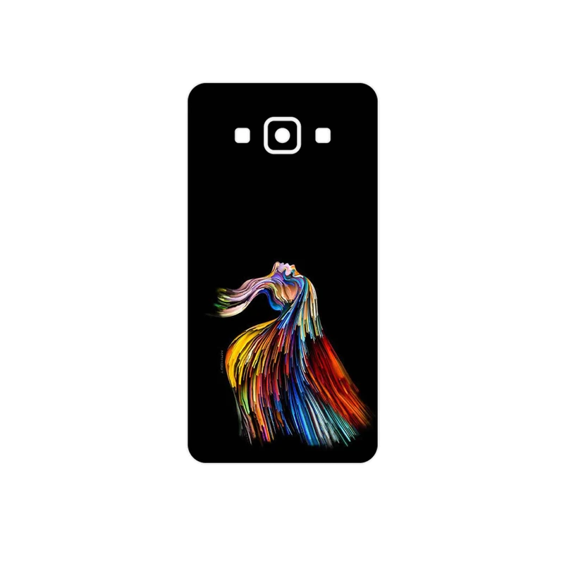 برچسب پوششی ماهوت مدل Rainbow Hair Digital Art مناسب برای گوشی موبایل سامسونگ Galaxy A5