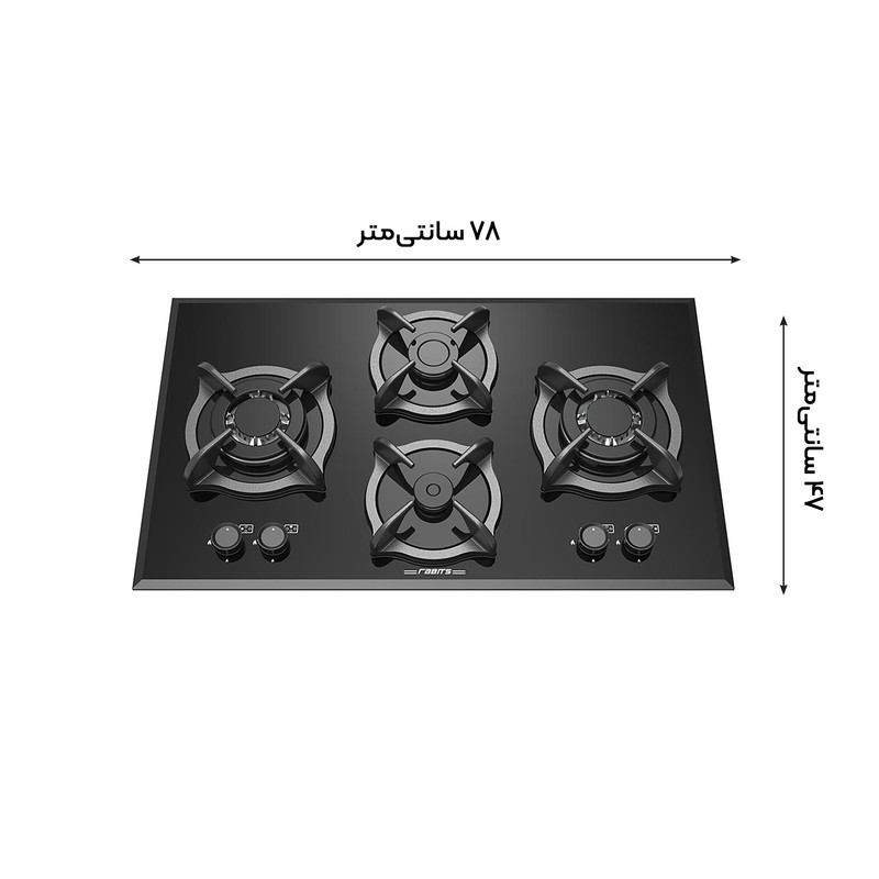 اجاق گاز صفحه ای رابیتس مدل RG-420