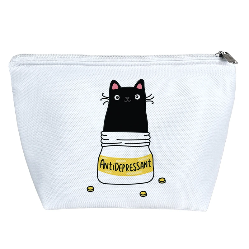 کیف لوازم آرایش دخترانه خندالو مدل گربه کد H1416