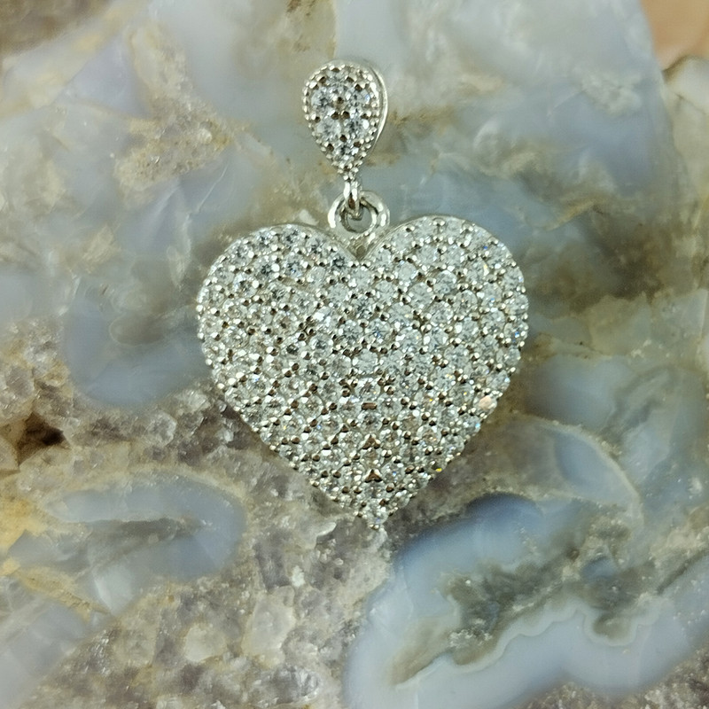 آویز گردنبند نقره زنانه سلین کالا مدل قلب کد 9 آویز گردنبند نقره زنانه سلین کالا مدل قلب کد 9