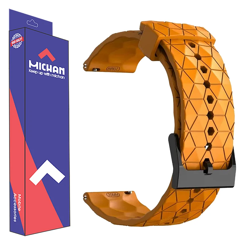 بند ساعت میچان مدل Strong silicone مناسب برای ساعت های سایز 22 میلی متر