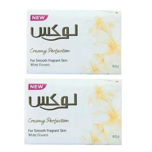 صابون شستشو صورت و بدن لوکس مدل flower مناسب برای انواع پوست وزن 90 گرم بسته 2 عددی