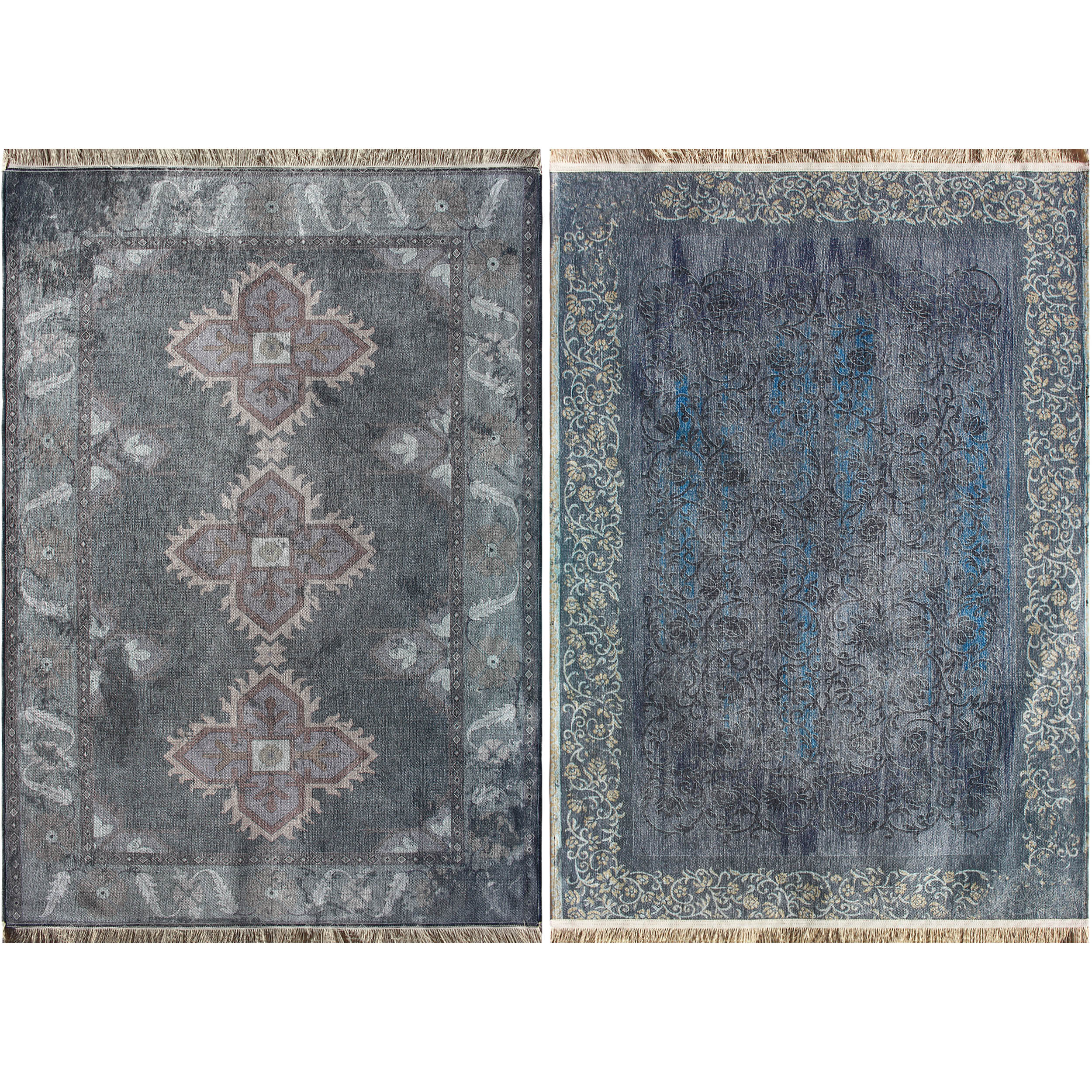 فرش ماشینی دو رو نیروانا مدل Rosewood