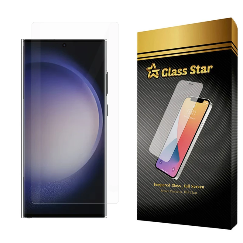 محافظ صفحه نمایش یووی لایت گلس استار مدل NUVGA مناسب برای گوشی موبایل سامسونگ Galaxy S23 Ultra