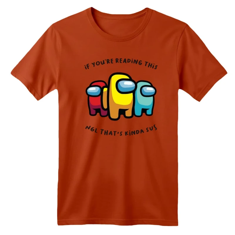 تی شرت آستین کوتاه بچگانه مدل امانگ آس کد 2