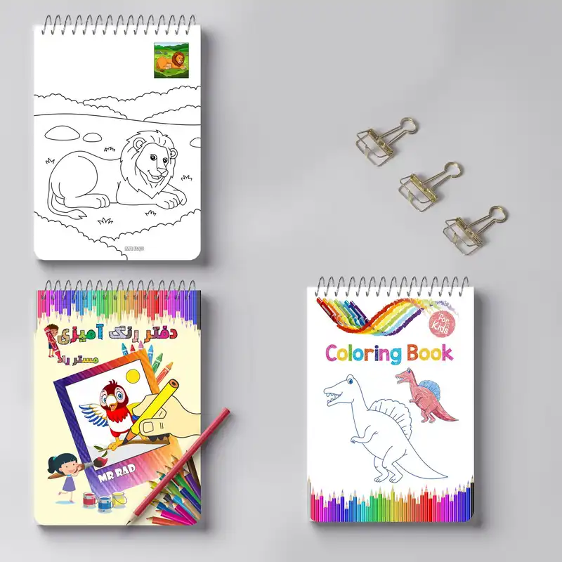 دفتر رنگ آمیزی مستر راد طرح فانتزی کد 1662