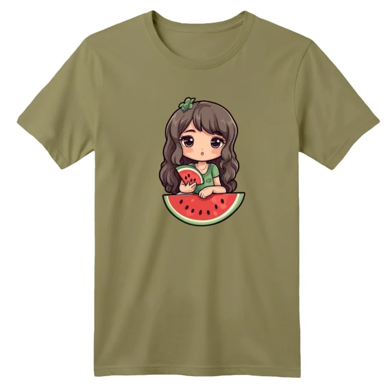 تی شرت آستین کوتاه بچگانه مدل دخترک یلدایی کد  36