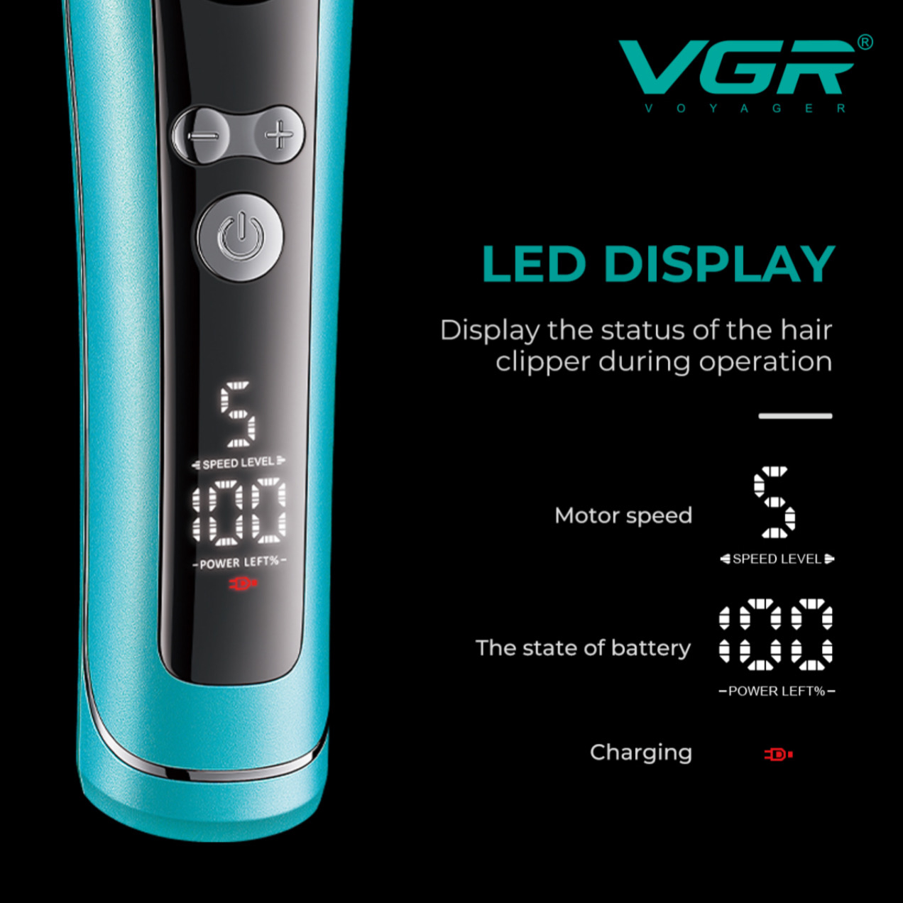 ماشین اصلاح موی سر و صورت شارژی وی جی ار مدل V-299 ماشین اصلاح موی سر و صورت شارژی وی جی ار مدل V-299