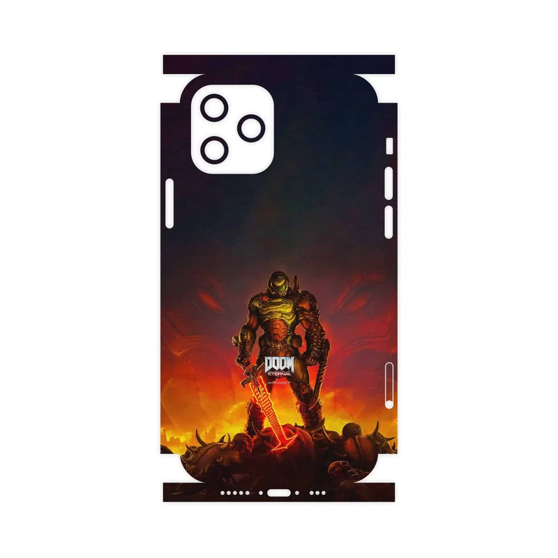 برچسب پوششی ماهوت مدل DOOM Game Series-FullSkin مناسب برای گوشی موبایل اپل iPhone 12 Pro