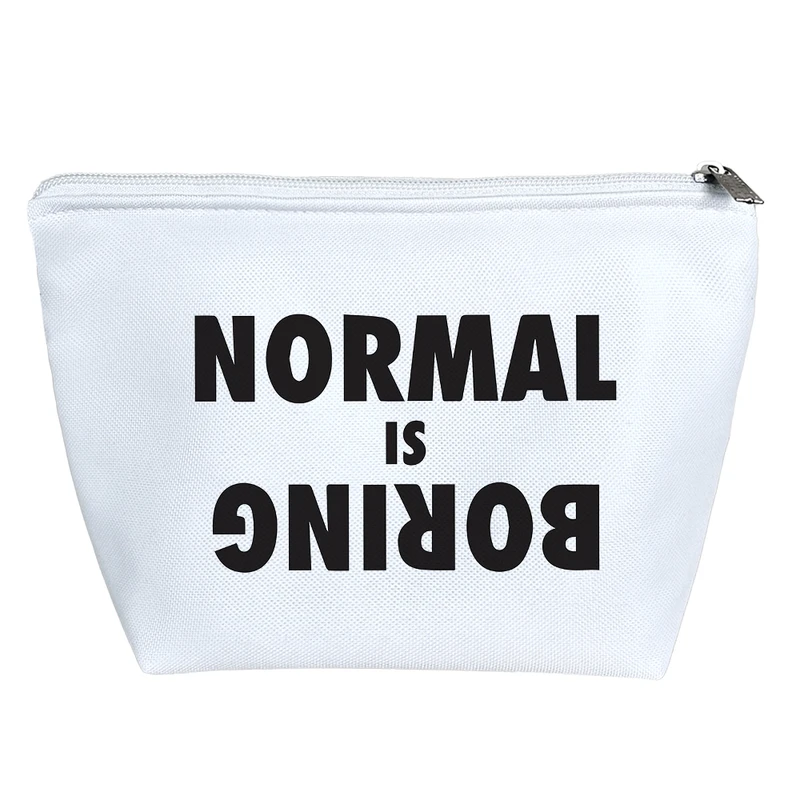 کیف لوازم آرایش دخترانه خندالو مدل Normal Is Boring کد 6552