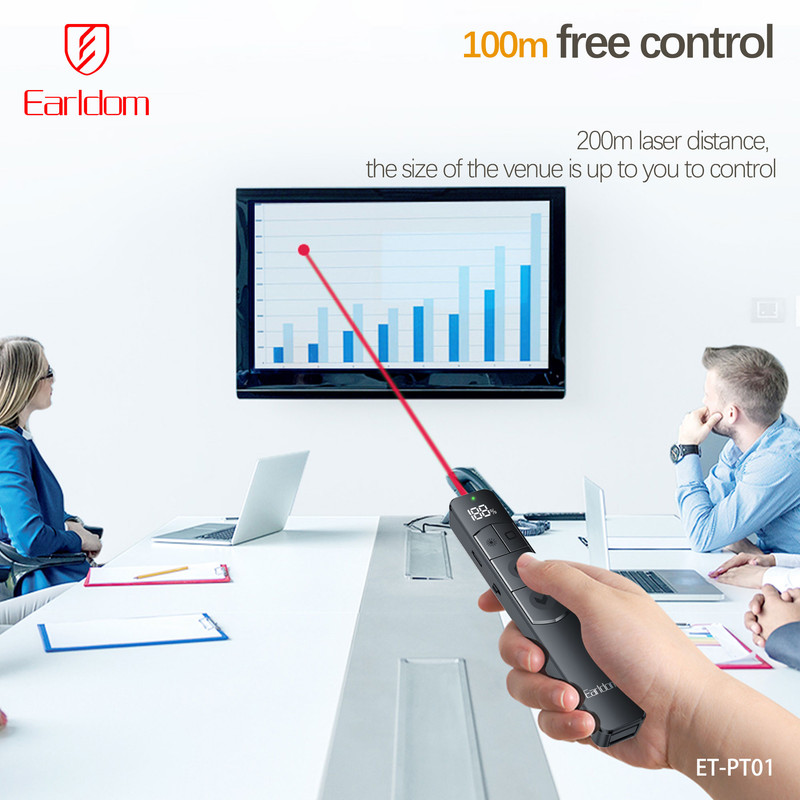 پرزنتر بی‌سیم ارلدام مدل FLIP-PEN PT01