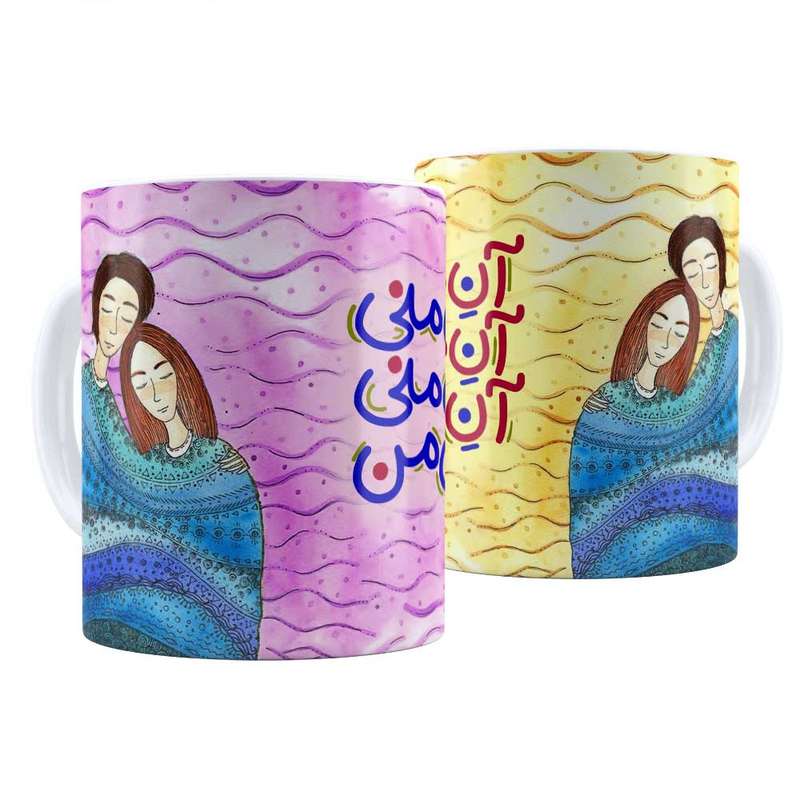 ماگ ترمه طراحان ایده کد c003 مجموعه 2 عددی