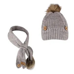 ست کلاه و شال گردن بافتنی بچگانه مدل FASHION _ 2021