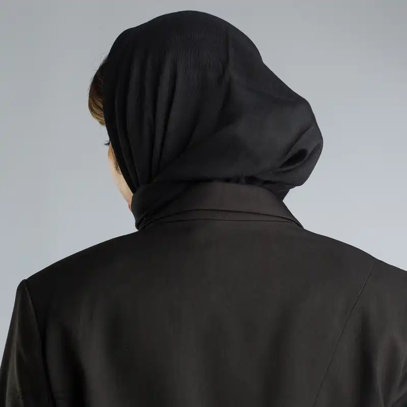 مانتو کتی زنانه گردیه مدل 312124 رنگ مشکی